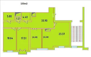 Фото 4 4-комн. квартира в Посольство России