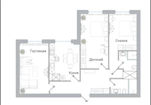 Фото 2 3-комн. квартира в Minor