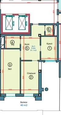 Фото 3 3-комн. квартира в Минор