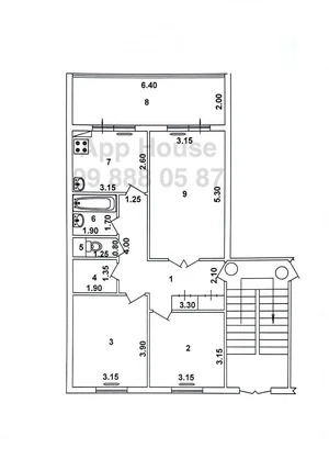 Фото 10 3-комн. квартира в Тузель1, Конечка