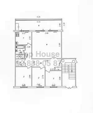 Фото 10 5-комн. квартира в Тузель1, Конечка