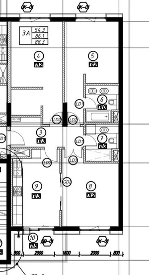 Фото 3 3-комн. квартира в Oz Mahal