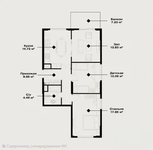 Фото 5 3-комн. квартира в ЖК Уз Махал
