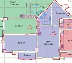 Фото 1 2-комн. квартира в Aviator