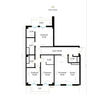 Фото 1 3-комн. квартира в Mirabad Avenue