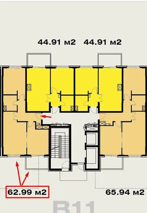 Фото 3 2-комн. квартира в OZ Mahal