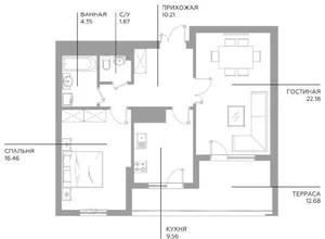 Фото 9 2-комн. квартира в Яшнабадском районе