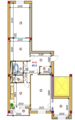 Фото 6 3-комн. квартира в Nukus Avenue