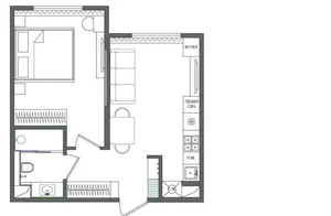 Фото 1 2-комн. квартира в ЖК Bi Sado