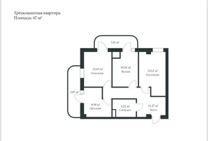 Фото 1 2-комн. квартира в Блок B-1