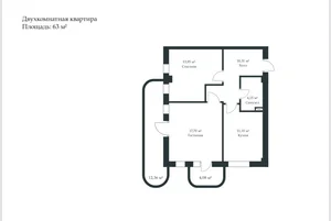 Фото 2 2-комн. квартира в Блок B-1