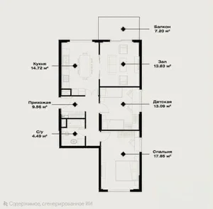 Фото 5 3-комн. квартира в Мирзо-Улугбекском районе