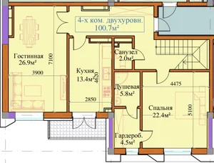 Фото 1 4-комн. квартира в Mirabad City