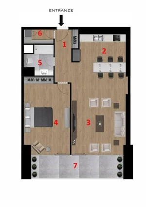 Фото 4 3-комн. квартира в Tashkent City