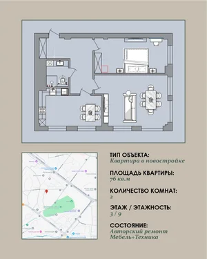 Фото 3 2-комн. квартира в Gulobod