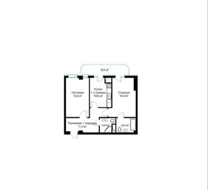 Фото 5 3-комн. квартира в Госпитальный