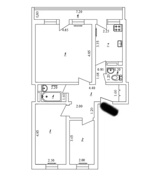 Фото 1 3-комн. квартира в Яшнабадском районе