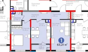 Фото 2 2-комн. квартира в ЖК BI Sado