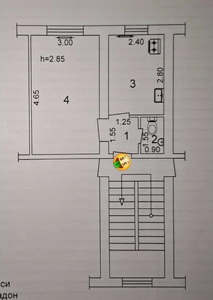 Фото 1 1-комн. квартира в Мирзо-Улугбекском районе