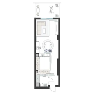 Фото 3 2-комн. квартира в Tashkent city