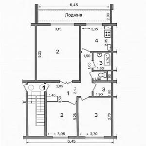 Фото 3 3-комн. квартира в Мирабадском районе