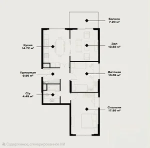 Фото 4 3-комн. квартира в Oz Mahal