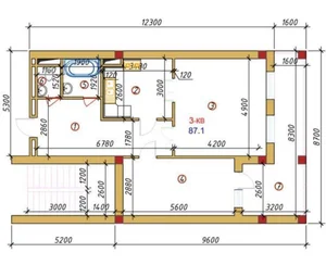 Фото 2 3-комн. квартира в Мирабадском районе
