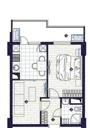 Фото 1 2-комн. квартира в Юнусабадском районе