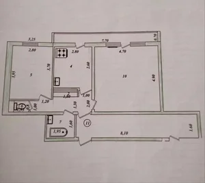 Фото 1 2-комн. квартира в Чиланзар 15квартал