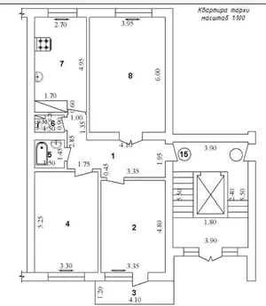 Фото 1 3-комн. квартира в Военный городок