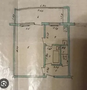 Фото 2 1-комн. квартира в Юнусабад-6 районе